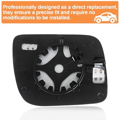 Driver Side Heated Mirror Glass Replacement for Ford Driver Side (Left)
