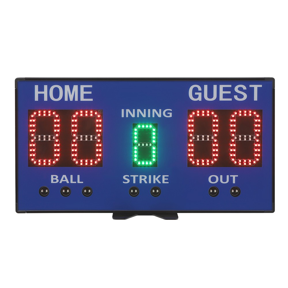 Electronic Baseball Scoreboard High-Light Digital Scoreboard w/ Remote Blue
