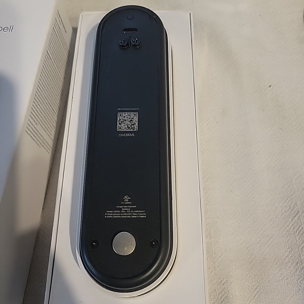 Google Nest Doorbell, Battery - Snow