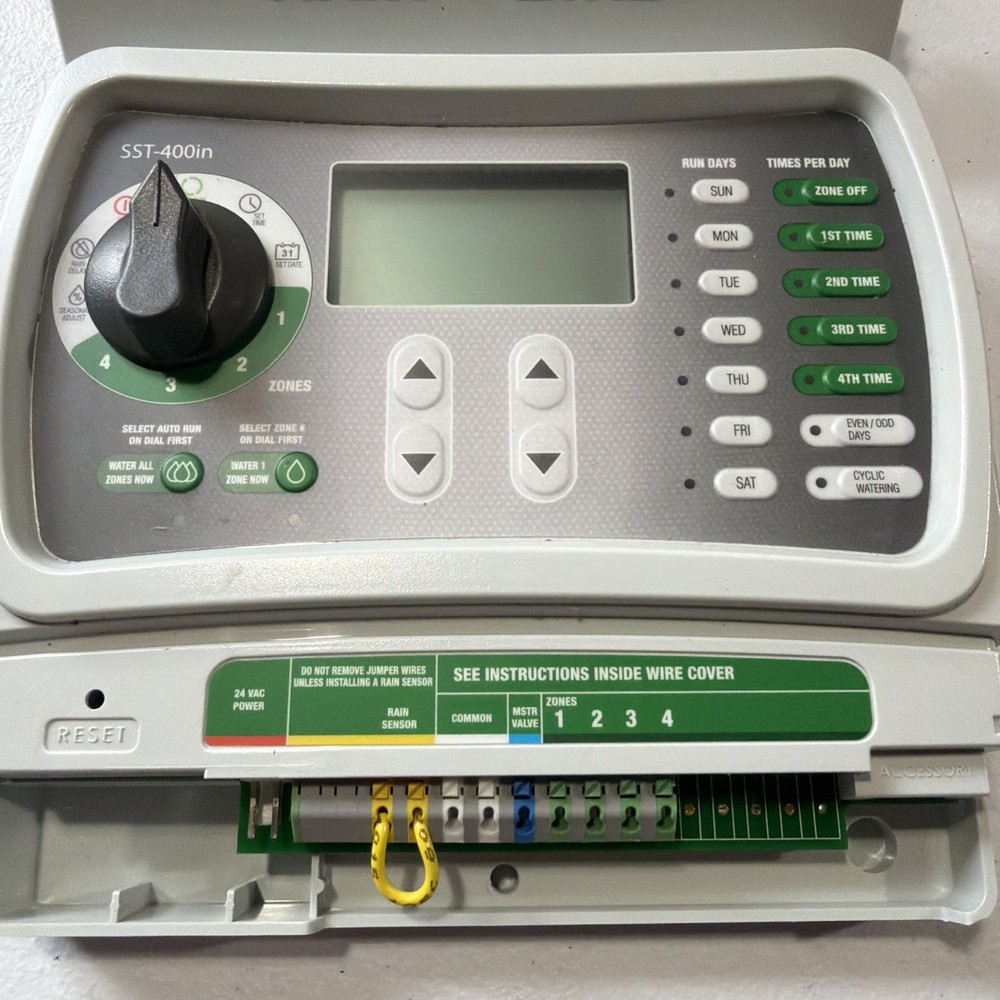 Rain Bird SST400IN 4-Station Indoor Controller SST Irrigation Timer Simple Set