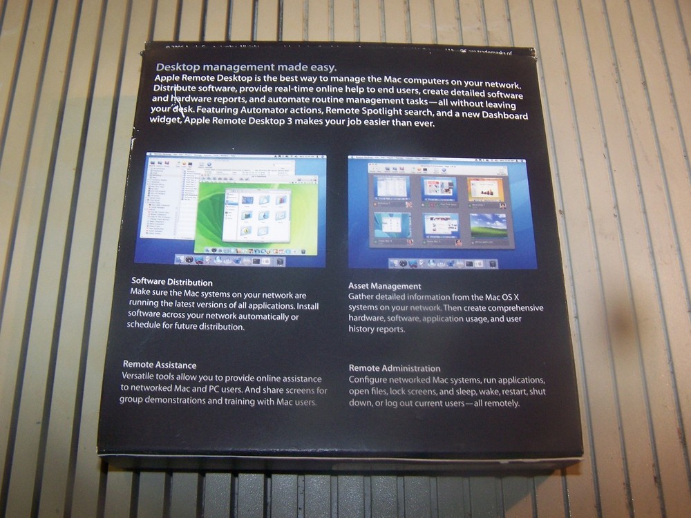 Apple Remote Desktop Version 3.2 for Mac