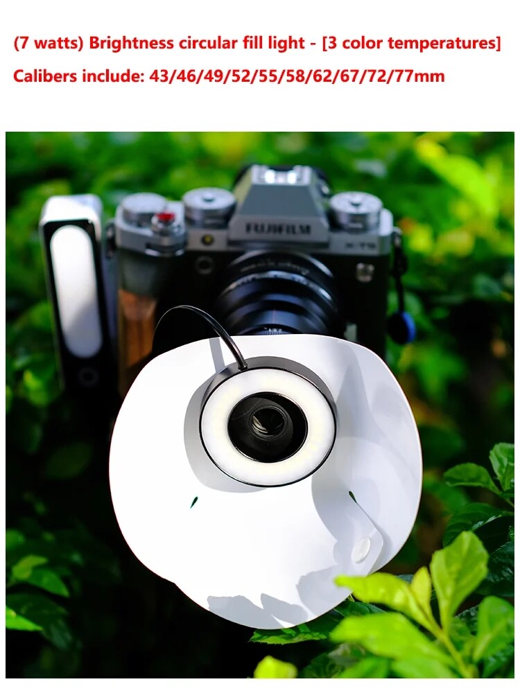 GUAGE Macro Ring Light LED Video Light USB Universal Fill Light for Camera DSLR