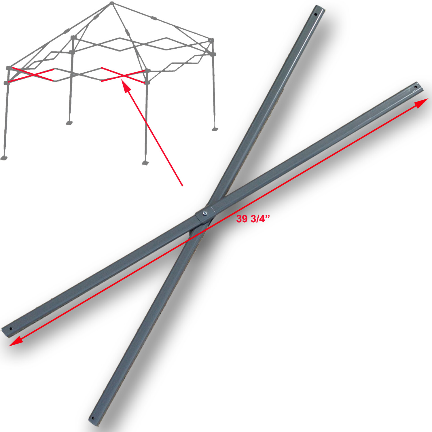 Coleman 10x10 Instant Sun Shelter SIDE TRUSS Bar 39 3/4" Replacement Repair Part