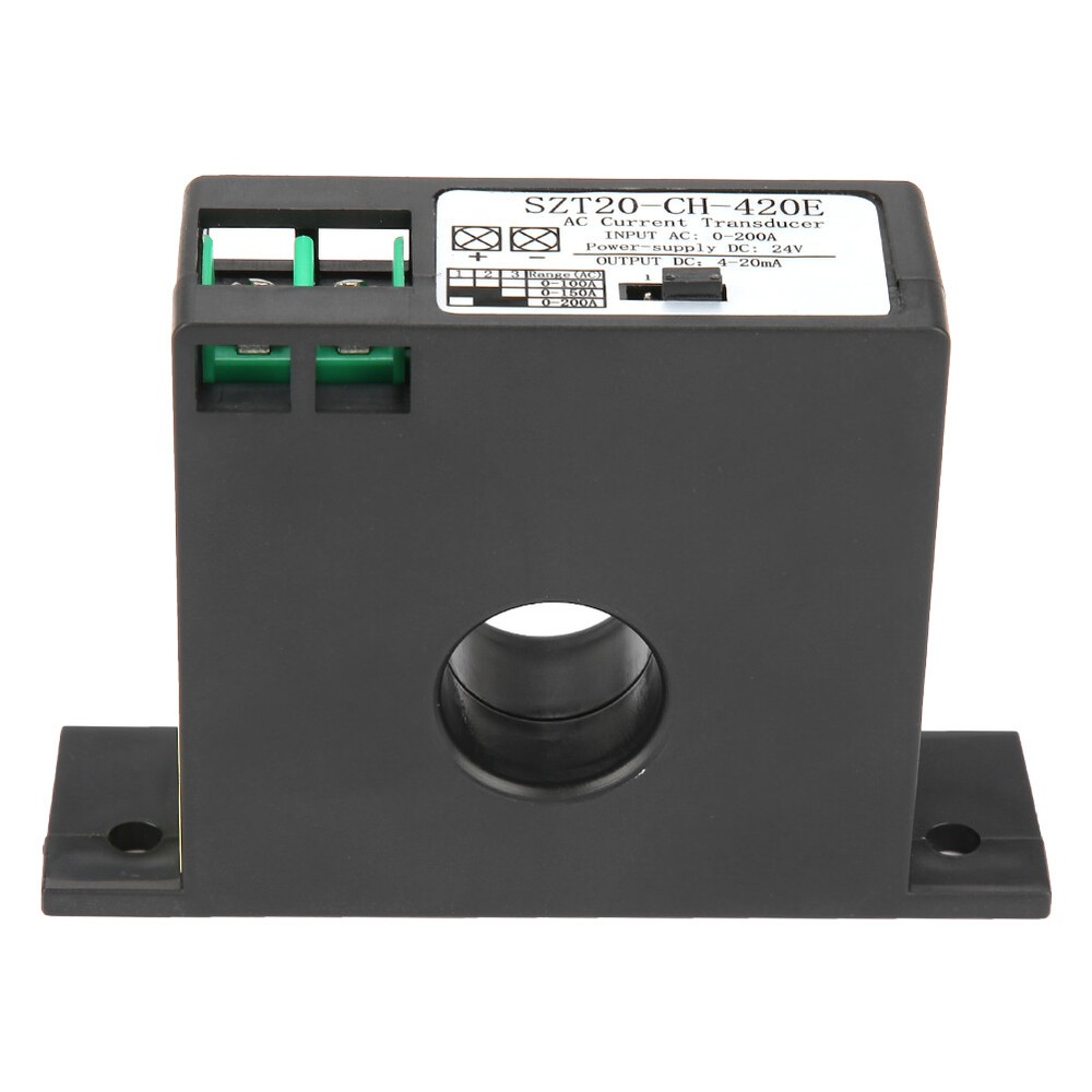 Current Transducer Transmitter Transformer Sensor AC Current Converter 0-200A