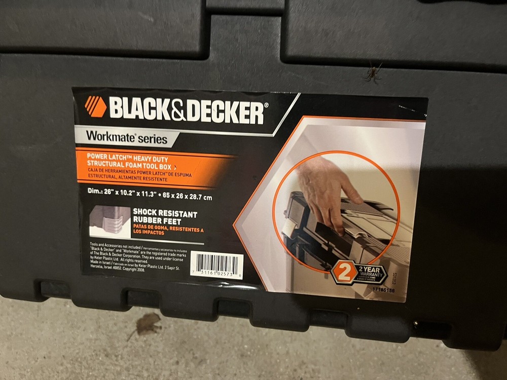 black and decker tool box