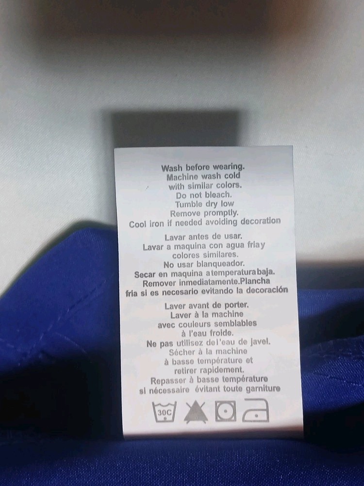 Cherokee Lab Coat Scrub Jacket Blue Large