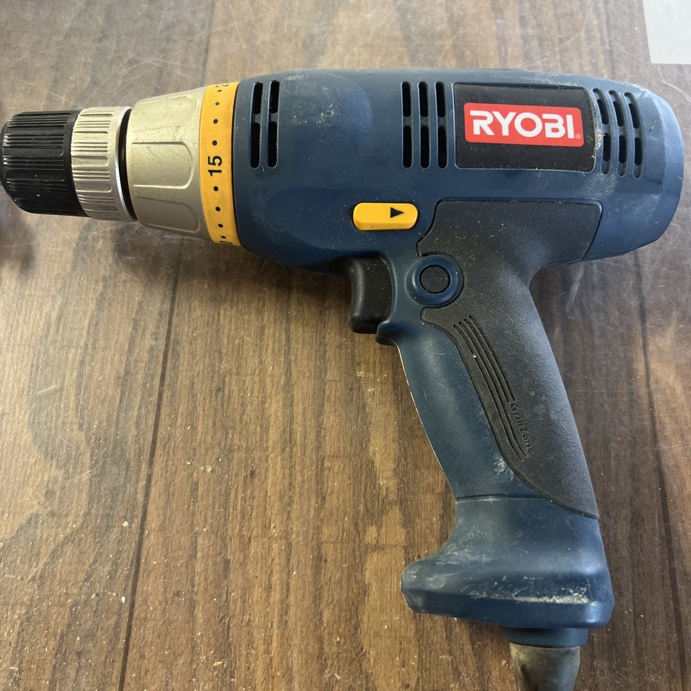 Ryobi Corded Drill - Case - D46C - Variable - Hammer- Excellent - 3/8 Inch Chuck