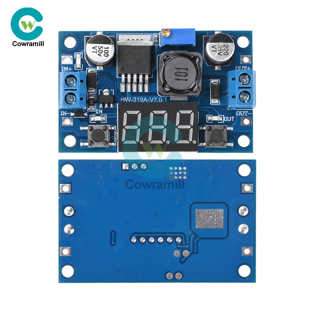 DC-DC Buck Step-down Module LM2596S Adjustable Power Converter Module DC 4V-40V