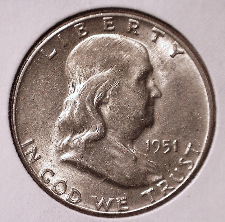 1951 Franklin Half Dollar, BU  #3151