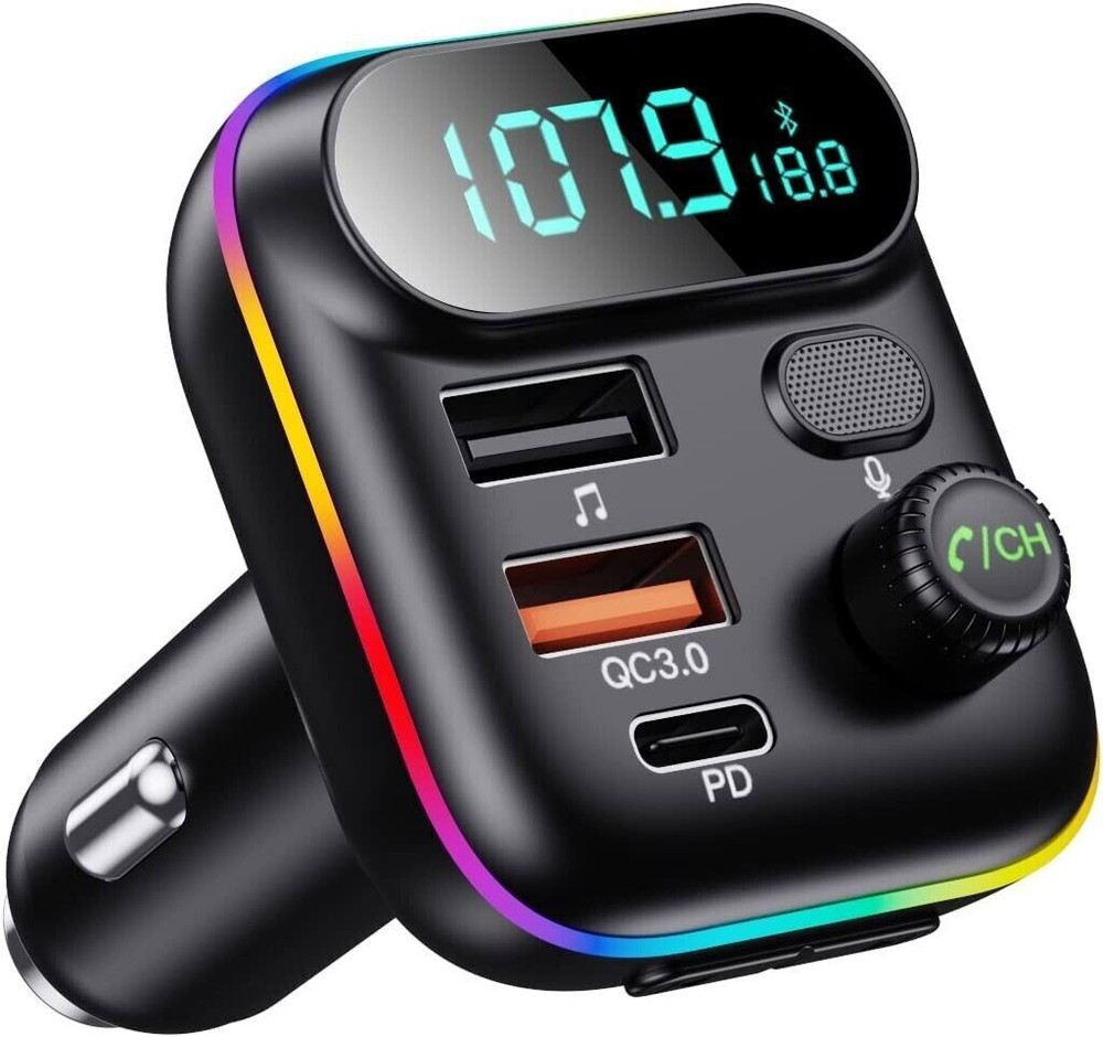 USB Car Adapter FM Transmitter Bluetooth AUX Radio Handsfree MP3 Music Player
