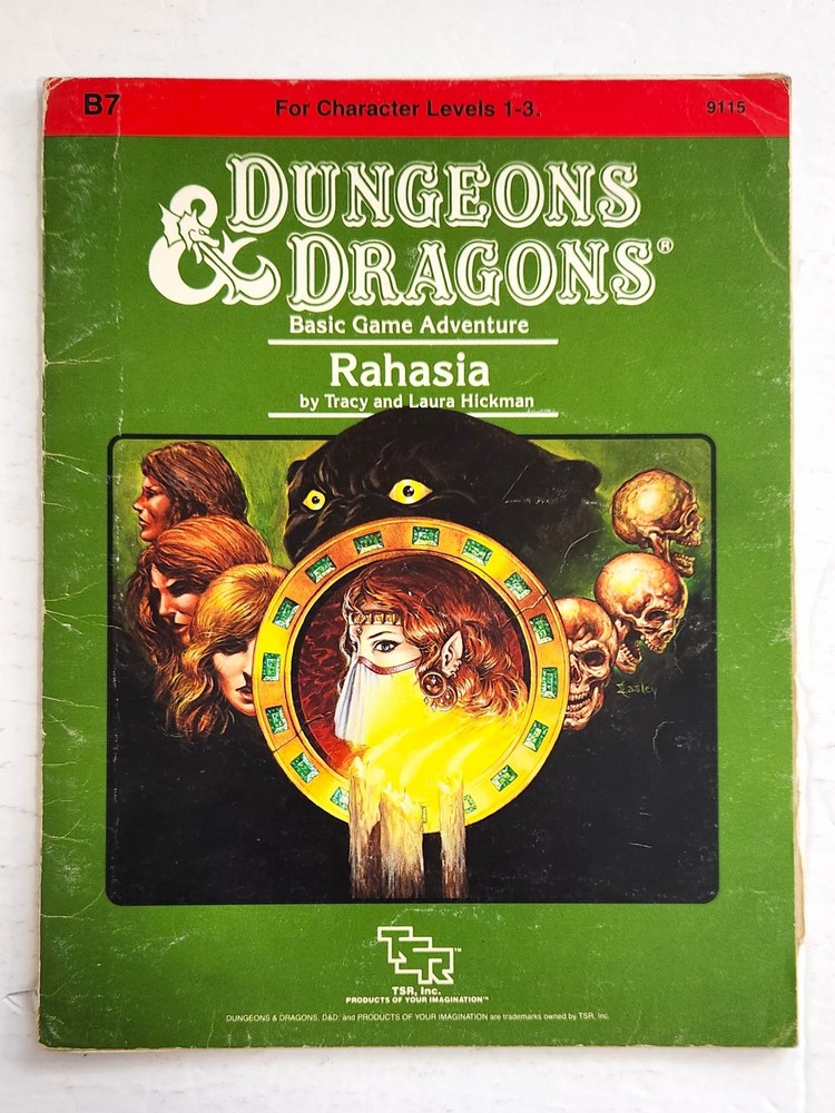 D&D RAHASIA BASIC GAME ADVENTURE MODULE 9115 -  1984 TSR - RARE --- [920]