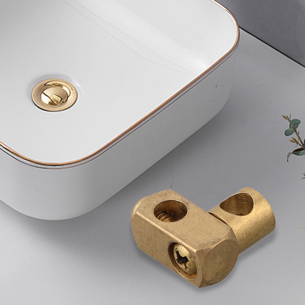 2pcs Double Joint Piece For Eccentric Drain Fitting Adjustable With 5.2mm Hole