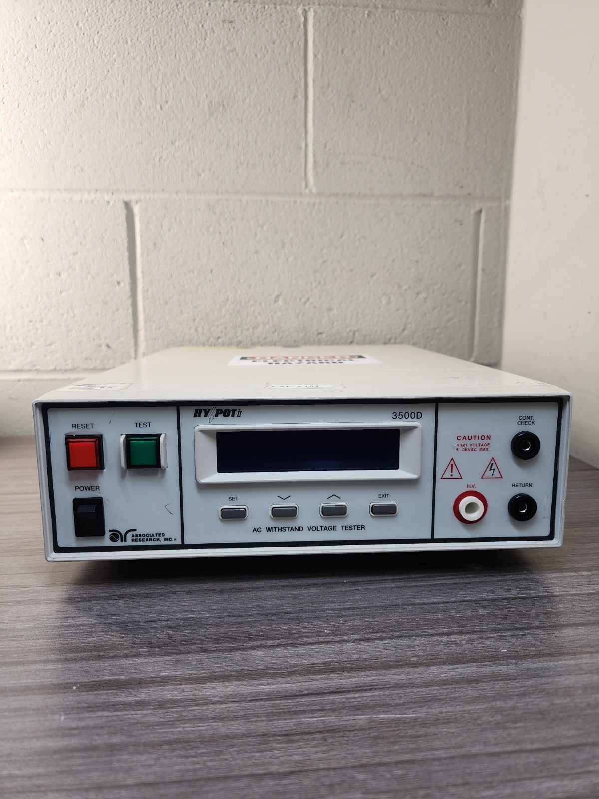 Associated Research HY•POT II 3500D AC Withstand Voltage Tester 5kV 12mA