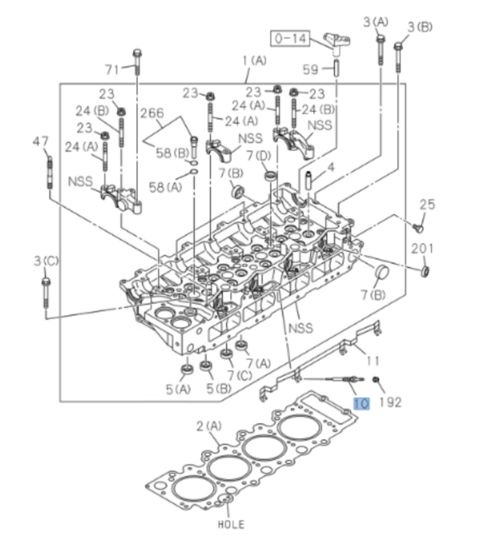 Set of 4 Glow Plug For ISUZU NQR NPR-HD NPR FXR FVR 4HK1 5.2L 6HK1 7.8L 05-15 OE