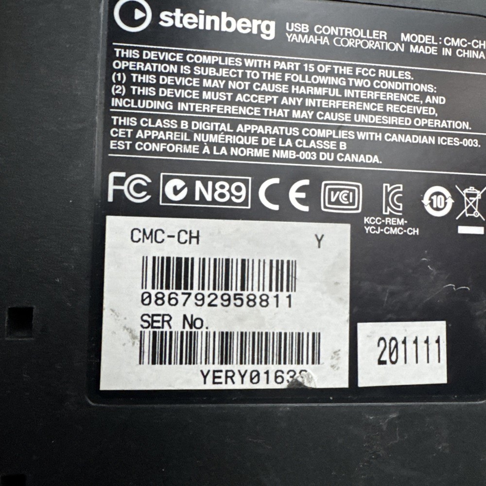 Steinberg CMC CH Channel Controller for Cubase & Nuendo Works Great