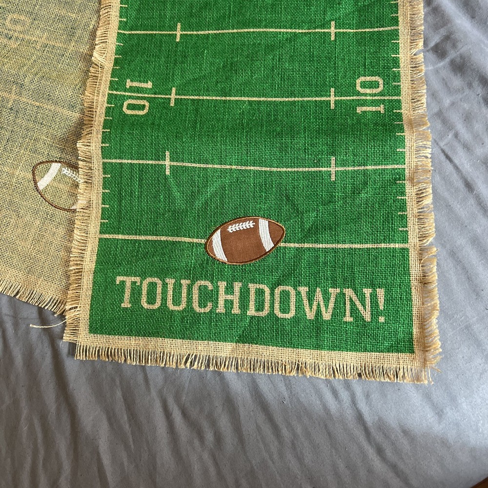 DII® Touchdown Print Jute Table Runner 14X74
