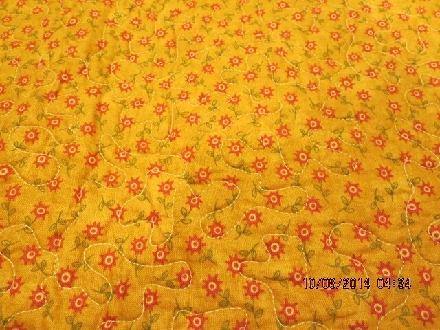 HAND CRAFTED QUILT--REVERSIBLE--MACHINE STIPPLING--#Y57-1