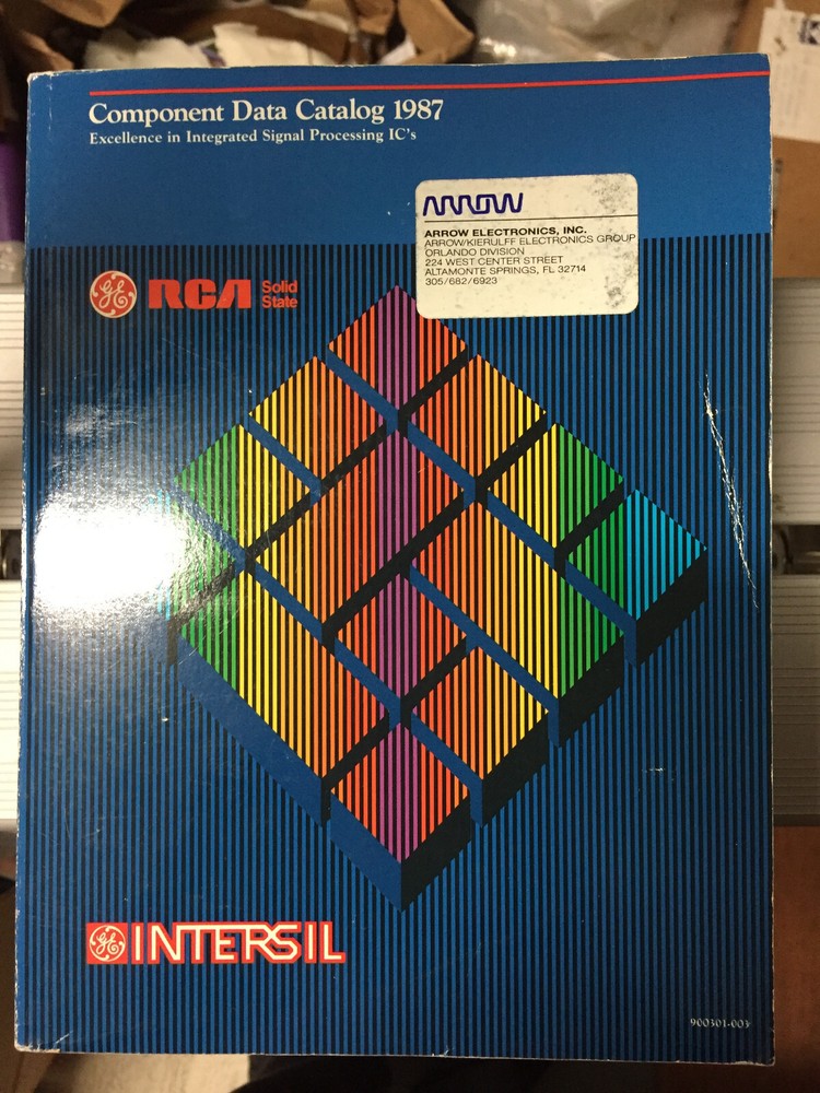 Data Book = Intersil GE Semiconductor Component Catalog Applications 1987/1988 =