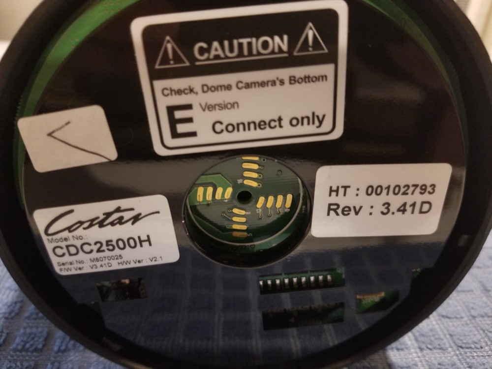 Costar CDC2500H Black Fastrax Star Dome CCTV Camera