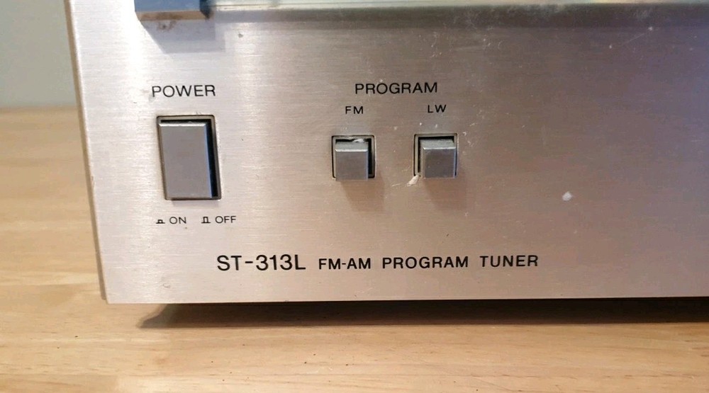 Vintage Sony ST-313L FM-AM Program Tuner Tested Working