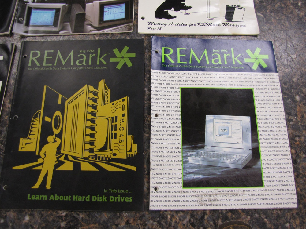 1992 REMark Heath Zenith User Group Magazines Computer Advertisements Jan-June