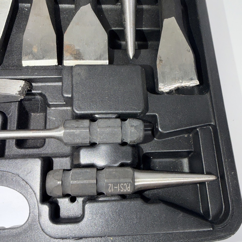 MAC Tools PCS1000K PCS1-1 13pc Interchangeable Punch & Chisel Set W/Case NICE!!