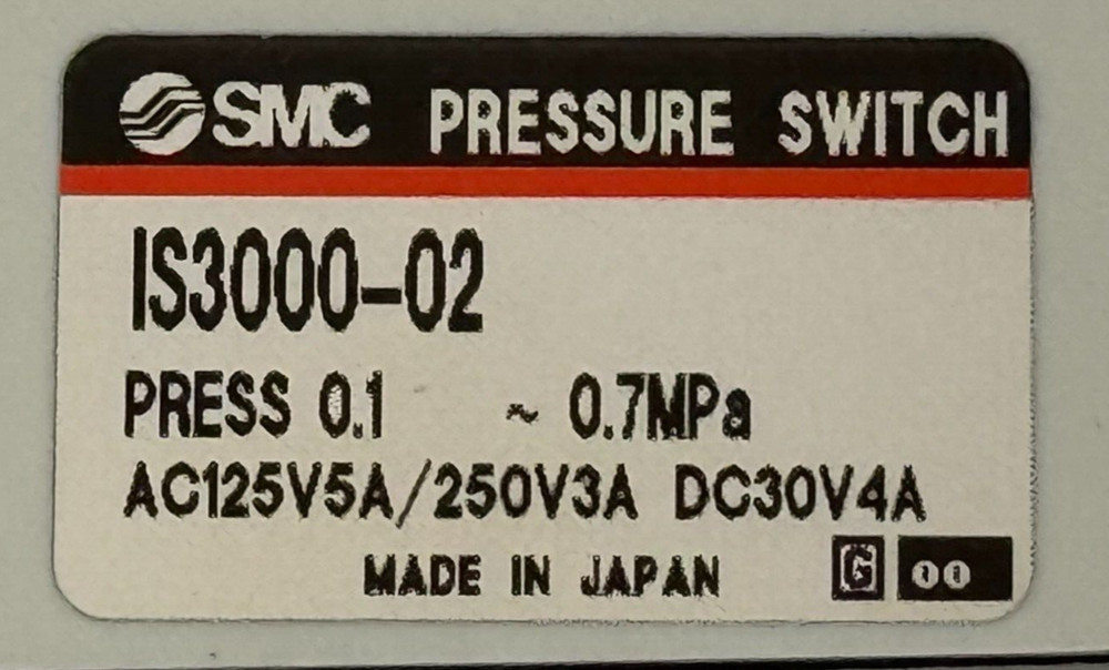 USED SMC IS3000-02 Pressure Switch