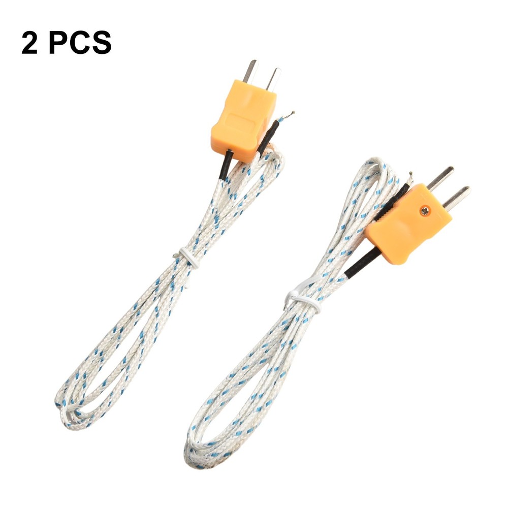 2pcs Temperature Probe for K Type Thermocouple Temperature Controller and Meter