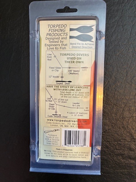 Torpedo Divers Shark 4 oz. Trolling Sinker