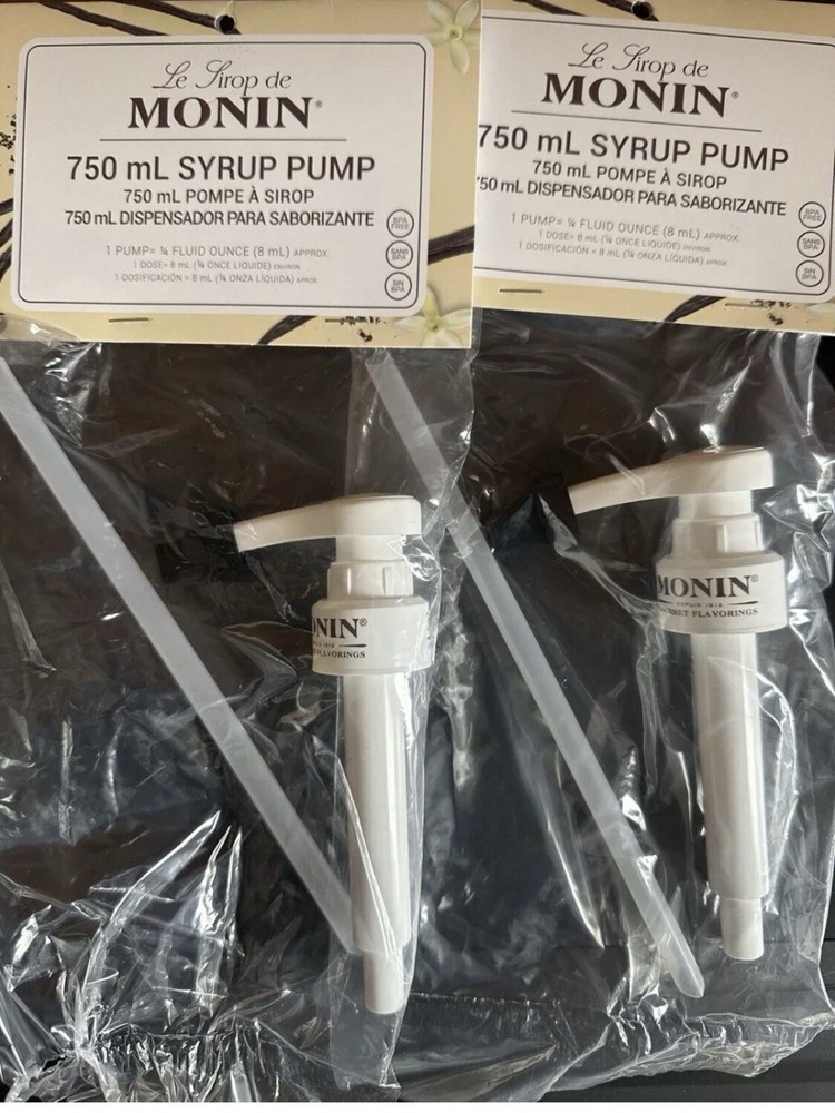 Monin Syrup Pump Dispenser for 750ml 3 Pack
