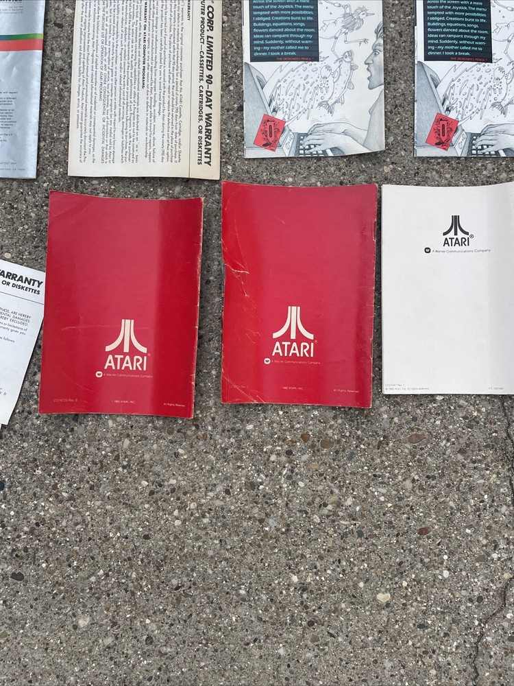 Atari Manual Lot