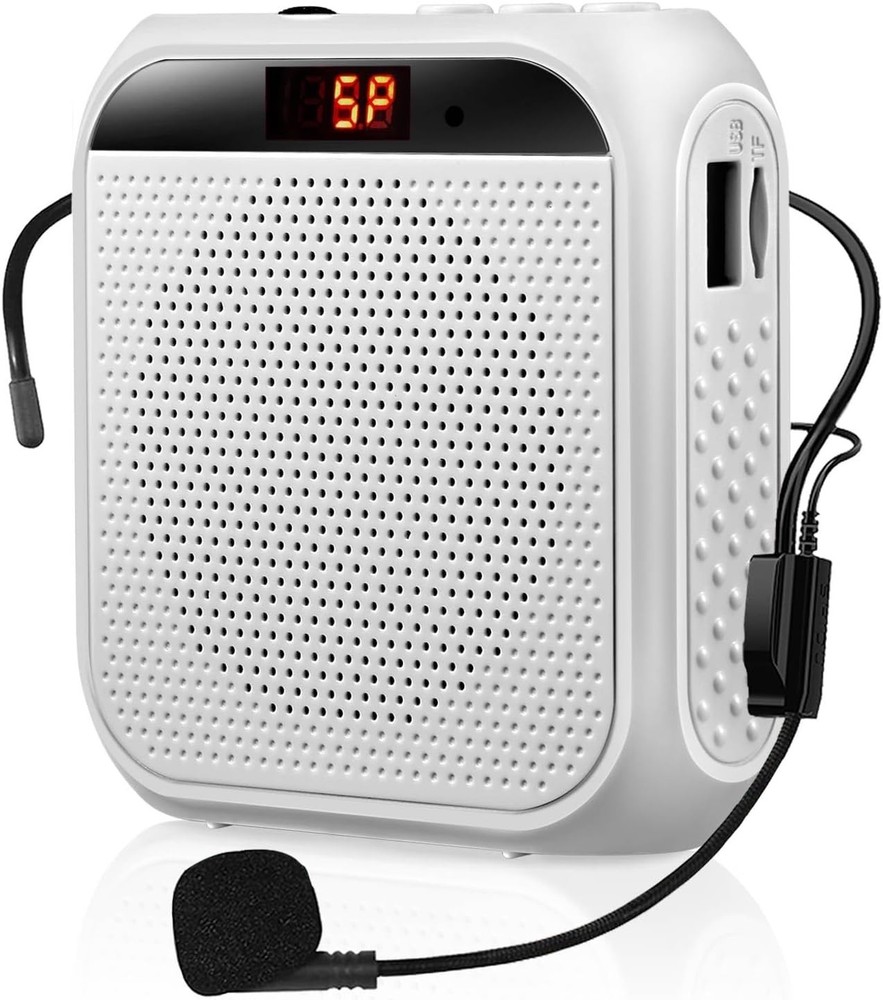 Compact & Lightweight Voice Amplifier with Headset - Ideal for Classes and Tours