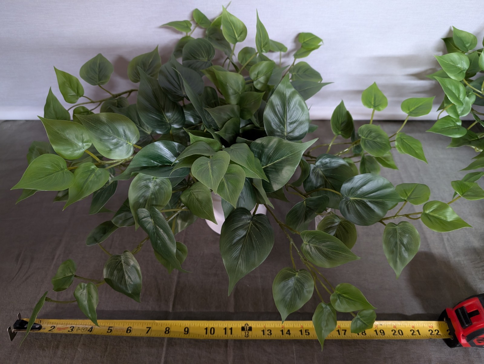 Lot of 2 - Threshold Realistic Faux Pothos Plants in Ceramic Pot