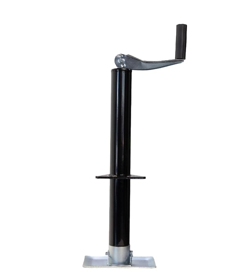 Top-Wind A-Frame Trailer Jack with Rectangular Footpad | 5000 lb TW w/ Footpad