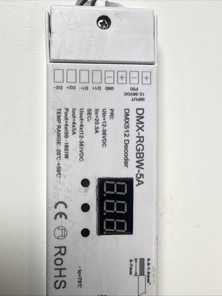 DMX-RGBW-5A DMX512 Decoder.