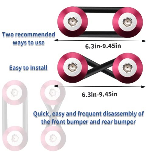 Bumper Clips Pink 12PC Bumper Quick Release Universal Bumper Holders for pink