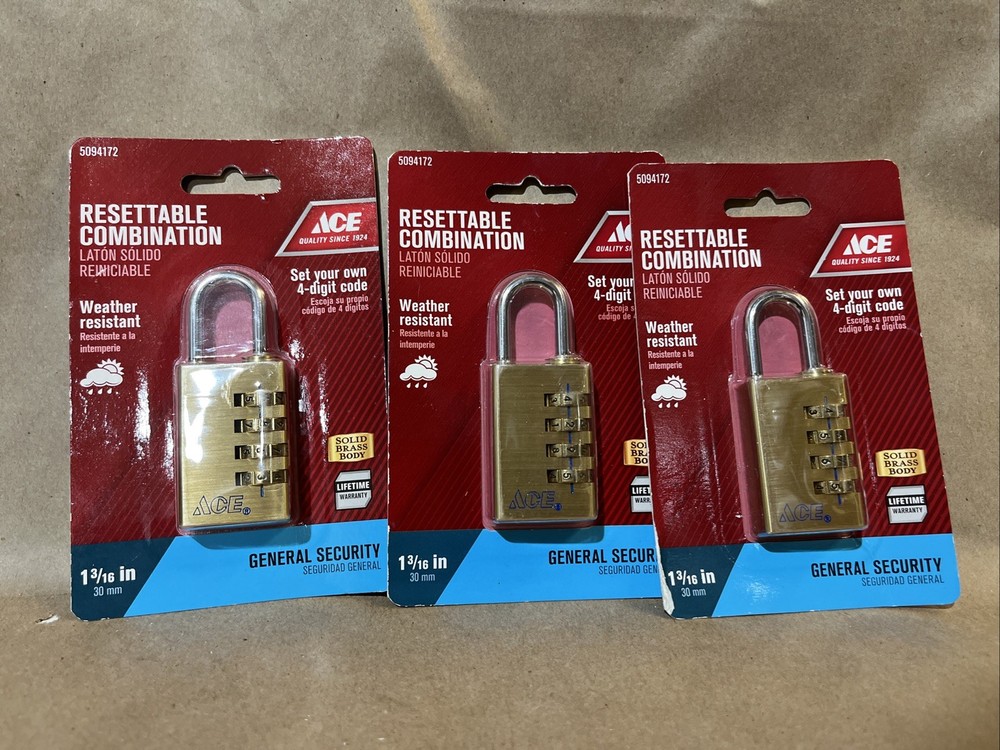 Ace Hardware Resettable Combination General Security 1 3/16” 5094172