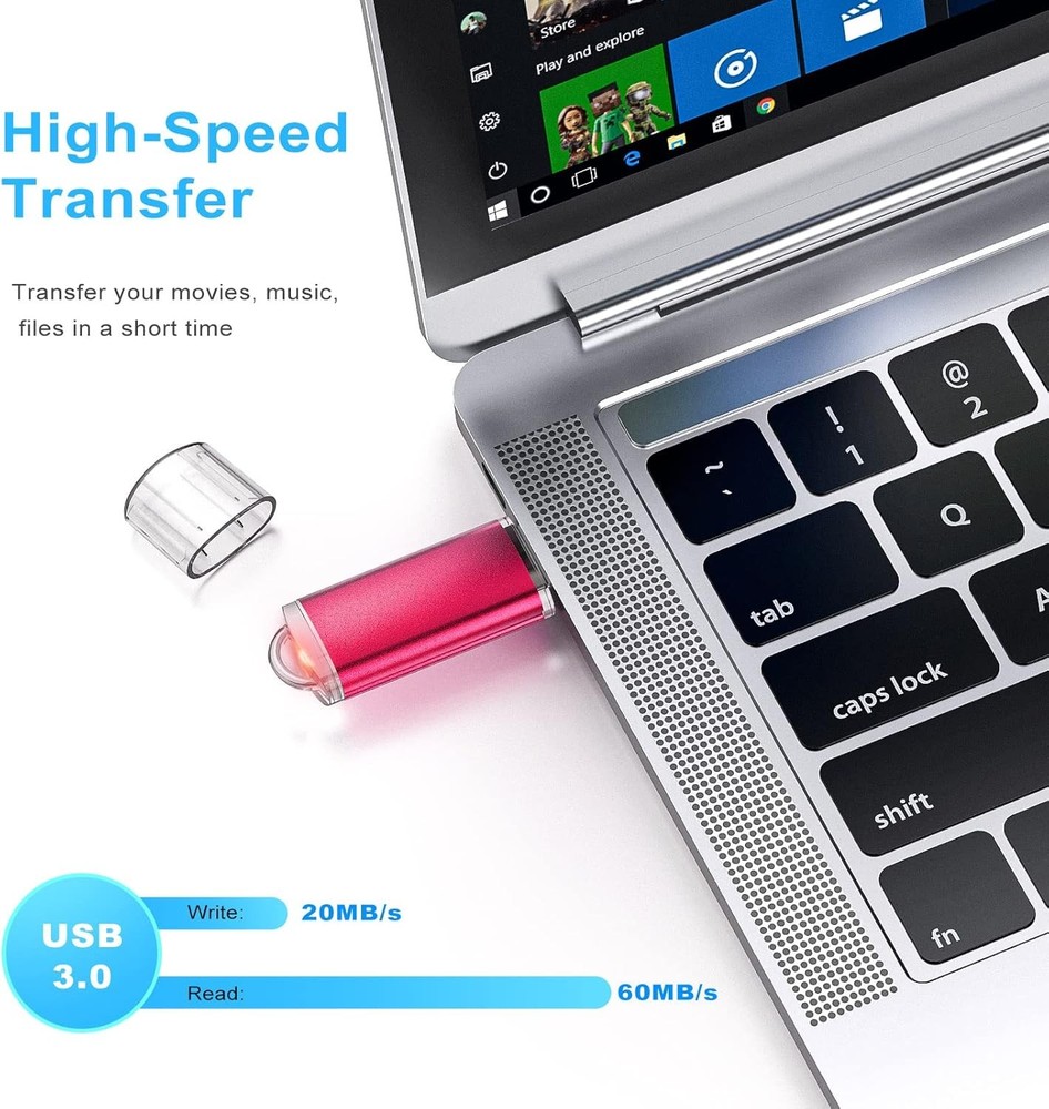 TOPESEL 64GB USB 3.0 Flash Drive 2 Pack