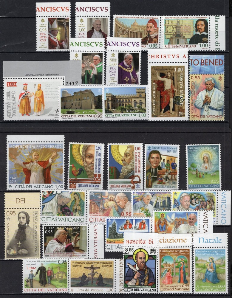 2017 Vaticano annata Cpl MNH