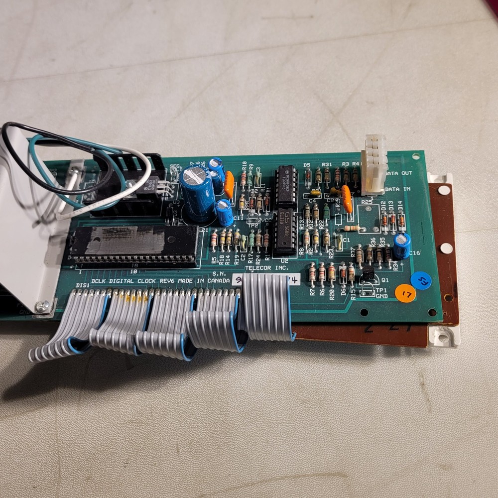 Telecor DCLK Digital Clock Rev 6 Circuit Board Screen