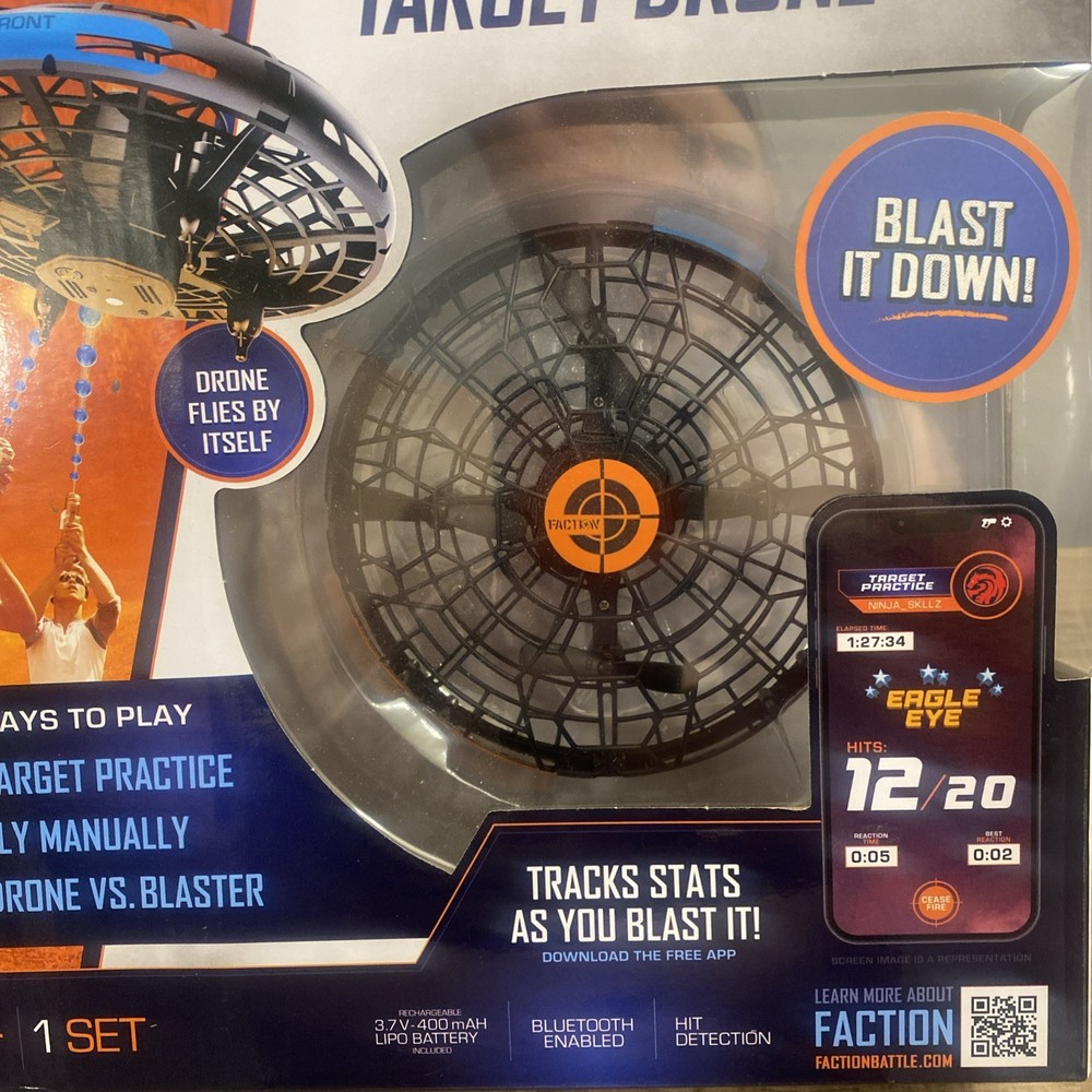 Faction Skyfire Target Drone Gel Battle System Bluetooth Enabled Drone Hits