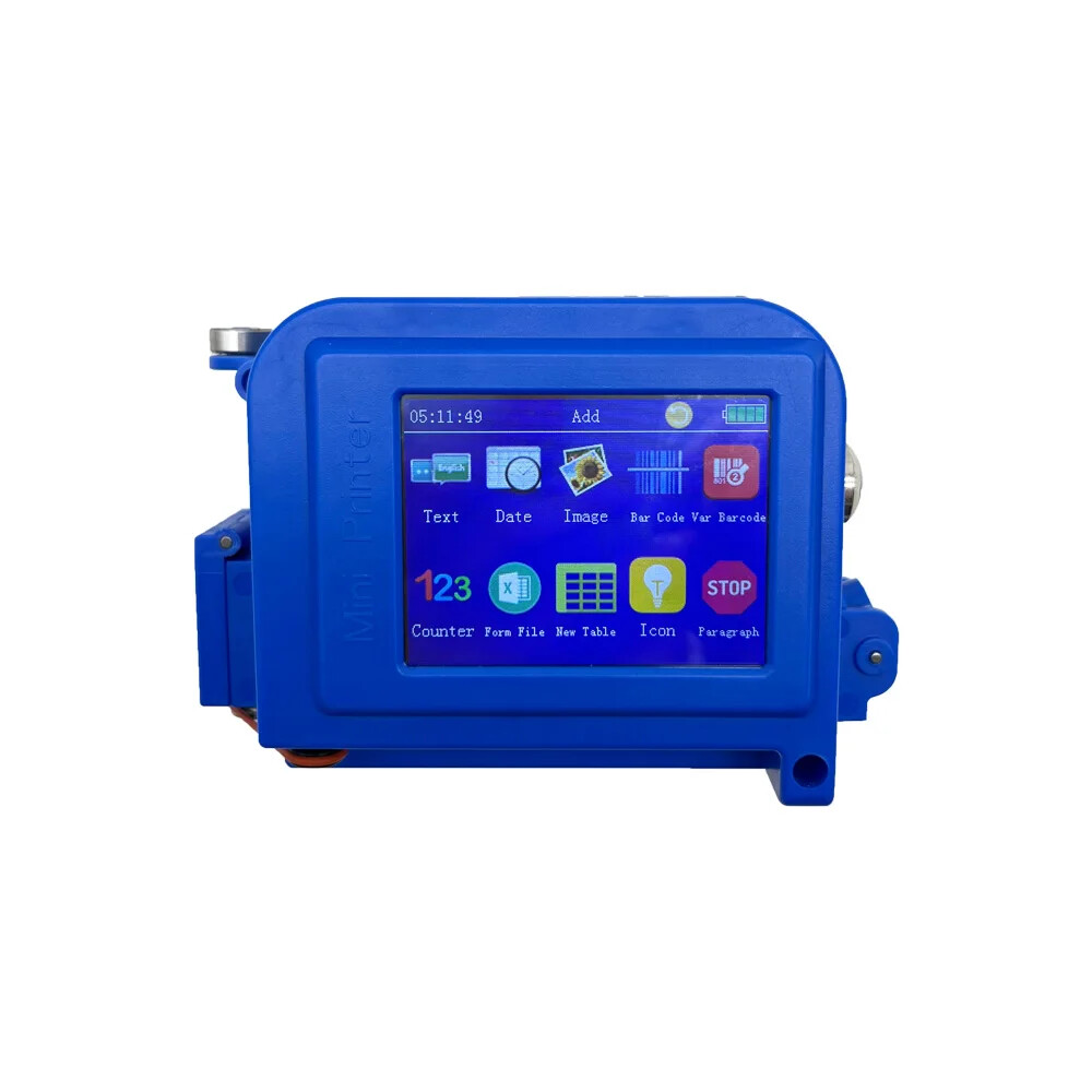 Handheld inkjet printer, date barcode, QR code, plastic bag paper coding machine