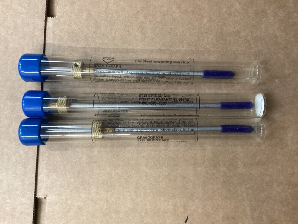 3 Gravograph Engraving Cutter Tips Free Shipping Assorted