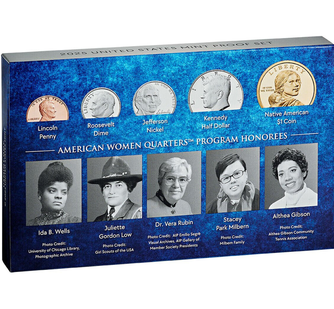 2025 S U.S. Mint Proof Set – Final Year of American Women Quarters – 10 Coins