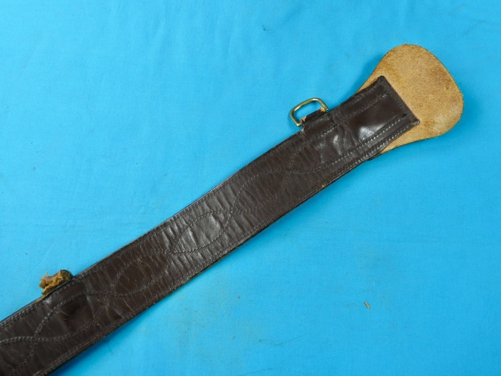 US WW2 Military Army Officer's Leather Belt with Shoulder Strap