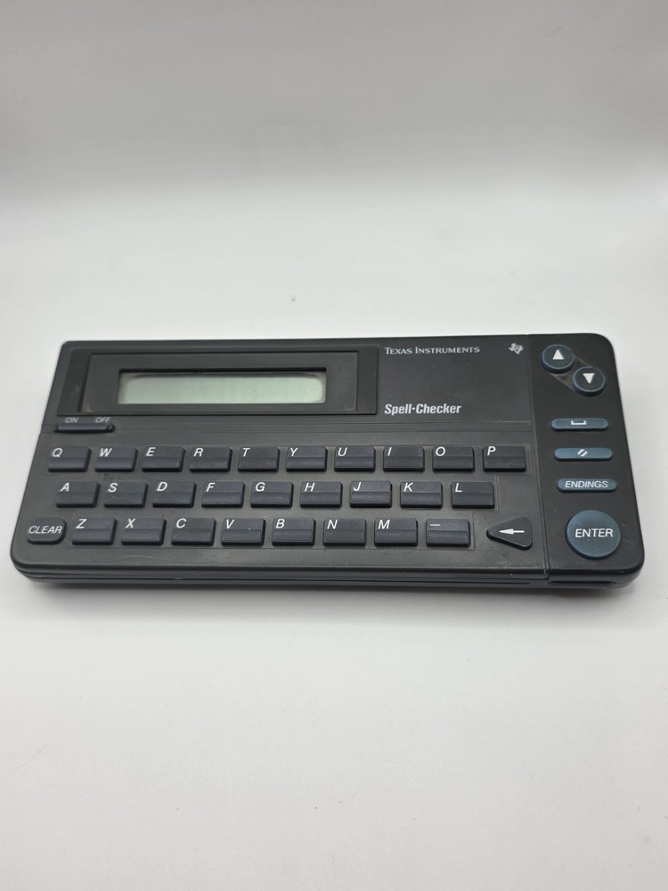 Texas Instruments Spell-Checker Handheld Device (1989) - Tested & Working