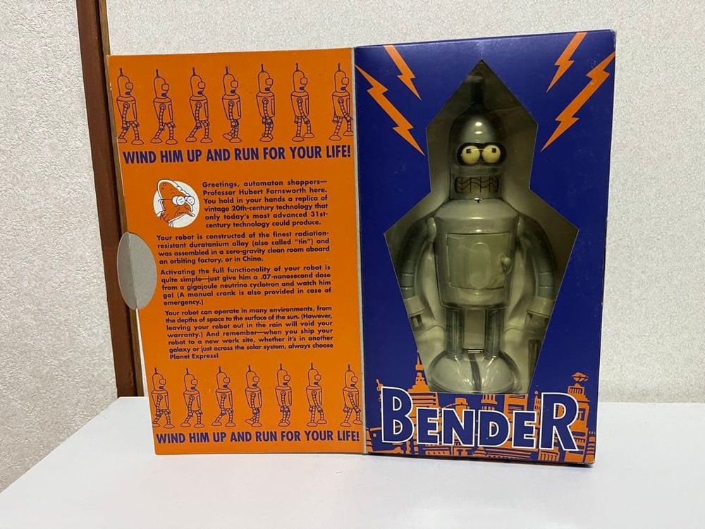 Futuraman Bender Clockwork Walking Robot Simpsons Figure