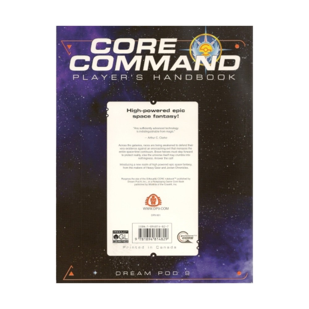DP9 Sci-Fi RPG Core Command Player's Handbook VG+