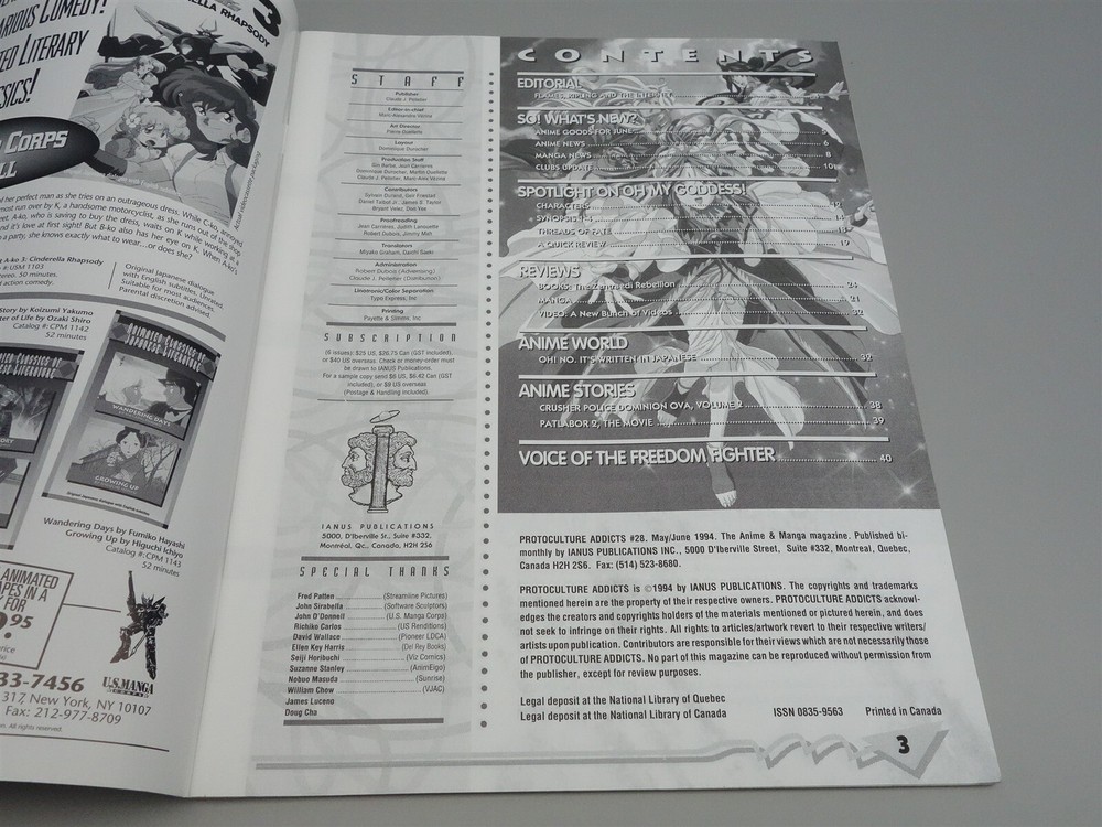 Protoculture Addicts (Ianus Publications): Issue # 28