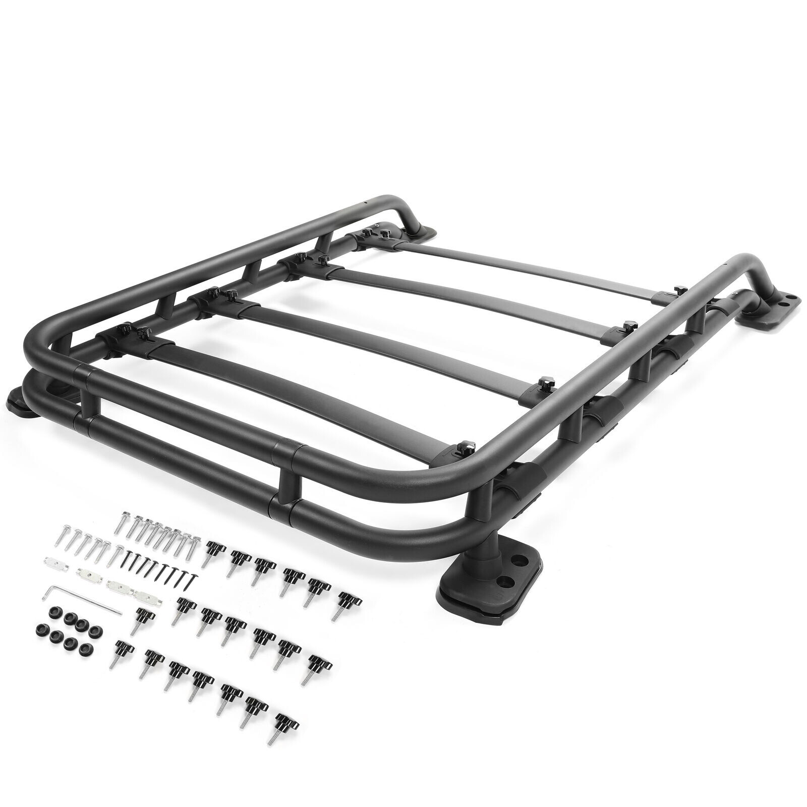 Black Adjustable Roof Rack Cargo Basket w/Bolts For Toyota 4Runner 2010-2024 23